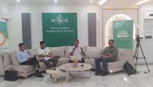 Lakpesdam PBNU menggelar diskusi Pojok Kramat (Edisi Ramadhan) di Plaza Gedung Pengurus Besar NU, Jl. Kramat Raya, Jakarta, Senin, 10/3/2025 | Muhammad Reza/Forum Keadilan