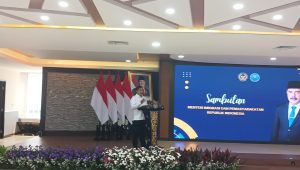 Menteri Imipas Agus Andrianto di Gedung Kementrian Imipas, Selasa, 11/3/2025 | Syahrul Baihaqi/Forum Keadilan