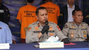 Kapolsek Metro Gambir, Kompol Rezeki R. Respati, katanya kepada media di Polsek Metro Gambir, Jakarta Pusat, Rabu 12/3/2025 | Ari Kurniansyah/Forum Keadilan