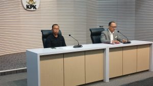 Juru bicara KPK Tessa Mahardhika Sugiarto dalam konferensi pers di Gedung KPK, Kamis, 13/3/2025 | Syahrul Baihaqi/Forum Keadilan