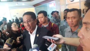 Menteri Hukum Supratman Andi Agtas di Kompleks Parlemen, Senayan, Jakarta Pusat, Selasa, 18/3/2025 | Muhammad Reza/Forum Keadilan