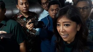 Menteri Komdigi Meutya Hafid, di kantor Kemkomdigi, Jakarta, Kamis, 20/3/2025 | Novia Suhari/Forum Keadilan