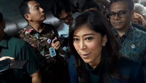 Menteri Komdigi Meutya Hafid, di kantor Kemkomdigi, Jakarta, Kamis, 20/3/2025 | Novia Suhari/Forum Keadilan