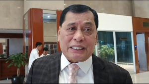 Wakil Ketua Komisi VI DPR sekaligus mantan Ketua PSSI Nurdin Halid di Gedung DPR RI, Jakarta Pusat, Selasa, 25/3/2025 | Muhammad Reza/Forum Keadilan
