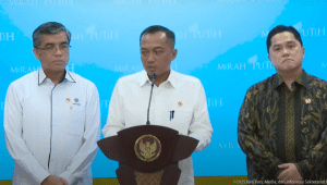 Mensesneg Prasetyo Hadi, Menaker Yassierli, Menteri BUMN Erick Thohir, Kurator Kepailitan Nurma Sadikin | Youtube Sekretariat Presiden