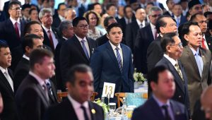 Sekretaris Kabinet (Seskab) Teddy Indra Wijaya dalam peluncuran BPI Danantara, di Istana Kepresidenan, Jakarta, pada Senin, 24/2/2025 | Dok BPMI Setpres/Muchlis Jr