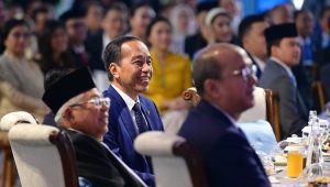 Presiden ke-7 Joko Widodo (Jokowi) dalam peluncuran Badan Pengelola Investasi Daya Anagata Nusantara (BPI Danantara) di Kompleks Istana Kepresidenan, Jakarta Pusat, Senin, 24/2/2025 | Dok BPMI Setpres/Muchlis Jr