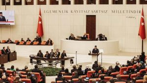 Presiden Prabowo Subianto menyampaikan pidato kenegaraan pertama di lembaga legislatif luar negeri yakni di Parlemen Turkiye, Ankara, pada Kamis, 10 April 2025. | Dok BPMI Setpres/Jessica/ Instagram @prabowo