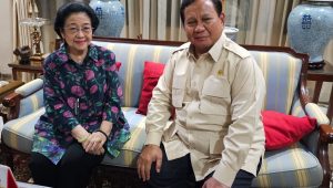 Presiden Prabowo Subianto bertemu dengan Ketua Umum PDI Perjuangan Megawati Soekarnoputri, Senin, 7/4/2025 | X @bang_dasco