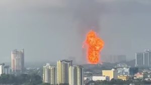 Kebakaran di Selangor, Malaysia. | Ist
