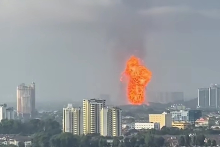 Kebakaran di Selangor, Malaysia. | Ist