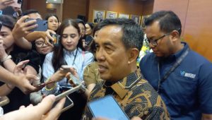 Direktur Jenderal Perdagangan Luar Negeri Kementerian Perdagangan Isy Karim, di Kantor Kemendag, Jakarta, Rabu, 9/4/2025 | Novia Suhari/Forum Keadilan
