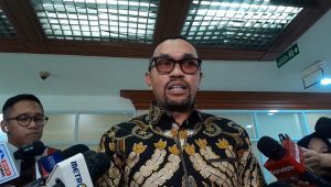 Bendahara Umum Partai NasDem Ahmad Syahroni, di Gedung DPR RI, Jakarta, Senin, 21/4/2025 | Novia Suhari/Forum Keadilan