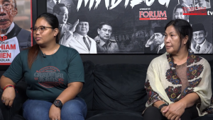 Debi (kiri) dan Butet (kanan) korban Perbudakan OCI dalam podcast Madilog Forum Keadilan TV, Selasa, 22/4/2025 | YouTube Forum Keadilan TV