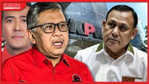 Ilustrasi Eks Ketua KPK Firli Bahuri, Sekjen PDIP Hasto Kristiyanto dan Harun Masiku | Rahmad Fadjar Ghiffari/Forum Keadilan