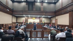 Sidang Pemeriksaan Saksi Riezky Aprilia selaku Eks Anggota DPR RI Fraksi PDI Perjuangan di sidang perkara Hasto Kristiyanto, Rabu, 7/5/2025 | Syahrul Baihaqi/Forum Keadilan