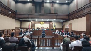 Sidang Pemeriksaan Saksi Riezky Aprilia selaku Eks Anggota DPR RI Fraksi PDI Perjuangan di sidang perkara Hasto Kristiyanto, Rabu, 7/5/2025 | Syahrul Baihaqi/Forum Keadilan