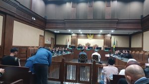 2 hakim pembebas Ronald Tannur, Erintuah Damanik dan Mangapul Divonis 7 tahun penjara di PN Tipikor Jakarta Pusat, Kamis, 8/5/2025 | Syahrul Baihaqi/Forum Keadilan