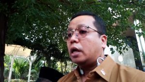 Koordinator Koalisi Sipil Masyarakat Anti Korupsi Ronald Lobloby, di Gedung Merah Putih KPK, Jakarta, Rabu, 14/5/2025 | Muhammad Reza/Forum Keadilan