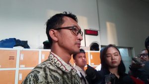 Juru Bicara KPK, Budi Prasetyo di gedung Merah Putih KPK, Jakarta, Selasa, 20/5/2025. | Muhammad Reza/ Forum Keadilan