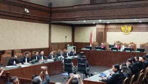 Eks Kader PDIP Saeful Bahri di Pengadilan Tipikor Jakarta Pusat, Kamis, 22/5/2025. | Ist