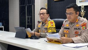 Kabid Humas Polda Metro Jaya Kombes Pol Ade Ary Syam Indradi, saat memberikan keterangan kepada media di Polda Metro Jaya, Jumat, 23/5/2025 | Ari Kurniansyah/Forum Keadilan