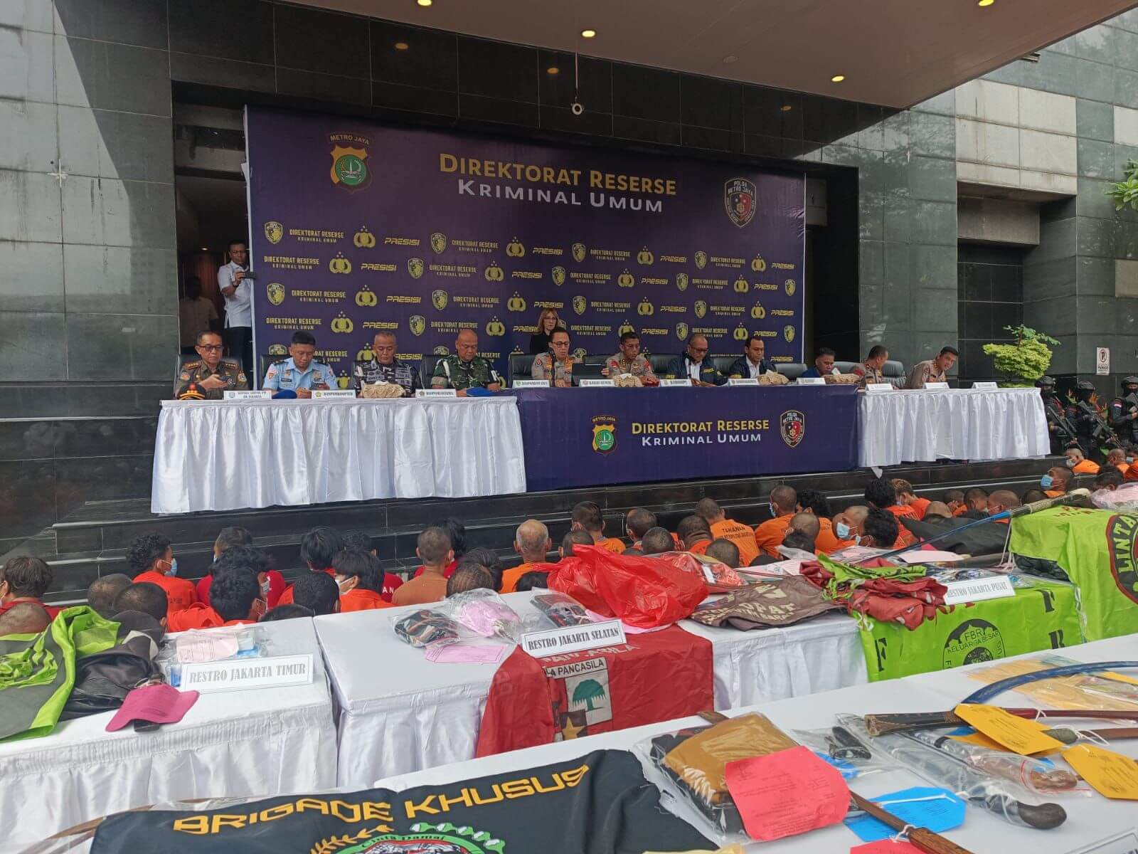 Polda Metro Jaya Tangkap 56 Preman Berkedok Ormas