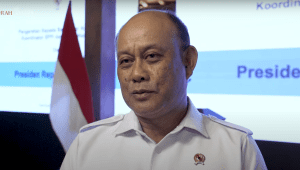 Kepala Badan Gizi Nasional (BGN) Dadan Hindayana, memberikan keterangan pers usai Presiden Prabowo Subianto menggelar rapat bersama jajaran Badan Gizi Nasional di kediaman pribadinya di Hambalang, Bogor, Jawa Barat, pada Sabtu, 3/5/2025. | YouTube Sekretariat Presiden