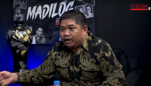 Mantan Staf Ahli Senator DPD RI Asal Sulawesi Tengah Rafiq Al Amri, M Fithrat Irfan di Forum Keadilan, Sabtu, 8/2/2025 I Dok. Forum Keadilan