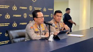 Kabid Humas Polda Metro Jaya Kombes Pol Ade Ary Syam Indradi, saat memeberikan keterangan kepada media di Polda Metro Jaya, Selasa, 3/6/2025 | Ari Kurniansyah/Forum Keadilan