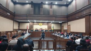 Ahli Pidana dari UGM, M Fatahillah Akbar dihadirkan sebagai ahli dalam sidang kasus Hasto Kristiyanto di Pengadilan Tindak Pidana Korupsi (Tipikor) Jakarta Pusat, Kamis, 5/6/2025 | Syahrul Baihaqi/Forum Keadilan