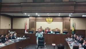 Dosen Fakultas Ilmu Pengetahuan Budaya Universitas Indonesia, Dr Frans Asisi Datang (Ahli bahasa yang dihadirkan JPU KPK), Kamis, 12/6/2025 | Syahrul Baihaqi/Forum Keadilan