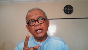 Pakar Hukum dari Universitas Trisakti Abdul Fickar Hadjar menilai bahwa organisasi masyarakat (ormas) seperti Grib Jaya berpotensi untuk dibubarkan setelah Revisi Undang-Undang Organisasi Kemasyarakatan (RUU Ormas) disahkan, saat ditemui di Kantor Formappi, Jakarta, Kamis, 12/6/2025 | Novia Suhari/Forum Keadilan