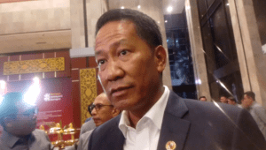 Menteri Hukum (Menkum) Supratman Andi Agtas di Gedung Kementerian Hukum, Jakarta, Senin, 23/6/2025 | Muhammad Reza/Forum Keadilan