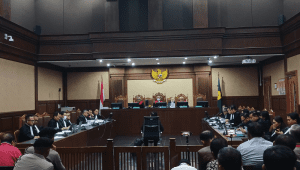 Sidang Kasus Sekjen PDI Perjuangan Hasto Kristiyanto dengan pemeriksaan terdakwa di Pengadilan Tipikor Jakarta Pusat, Kamis, 26/6/2025 | Syahrul Baihaqi/Forum Keadilan