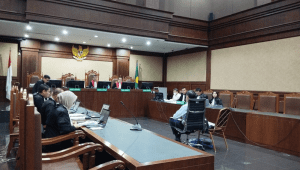 Eks Menteri Perdagangan Thomas Trikasih Lembong atau Tom Lembong di Pengadilan Tipikor Jakarta Pusat, Senin, 30/6/2025 | Ist