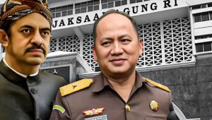 Ilustrasi Kapuspenkum Kejagung Anang Supriatna dan Mohammad Riza Chalid | Rahmad Fadjar Ghiffari/Forum Keadilan