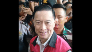 Eks Menteri Perdagangan (Mendag) Thomas Trikasih Lembong alias Tom Lembong di Pengadilan Tipikor, Jakarta Pusat, Jumat, 18/7/2025 | Syahrul Baihaqi/Forum Keadilan