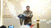 Menteri Koordinator (Menko) Bidang Perekonomian, Airlangga Hartarto, konferensi pers di kantornya, Jakarta, Kamis, 24/7/2025. | Dok Kementerian Koordinator Bidang Perekonomian