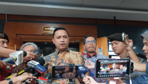Tim Hukum Sekjen PDI Perjuangan Hasto Kristiyanto, Ronny Talapessy, di Pengadilan Tipikor Jakarta, Senin, 14/7/2025 | Syahrul Baihaqi/Forum Keadilan