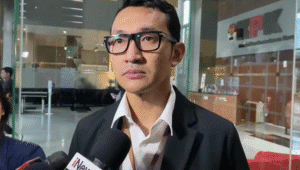 Juru Bicara KPK Budi Prasetyo, di Gedung Merah Putih KPK, Jakarta, Jumat, 4/7/2025 | Muhammad Reza/Forum Keadilan