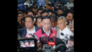 Eks Menteri Perdagangan (Mendag) Thomas Trikasih Lembong alias Tom Lembong di Pengadilan Tipikor, Jakarta Pusat, Jumat, 18/7/2025 | Syahrul Baihaqi/Forum Keadilan