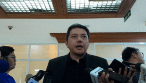 Ketua Komisi Kajian Ketatanegaraan (K3) MPR RI sekaligus Politisi Partai NasDem, Taufik Basari (Tobas), usai Rapat Dengar Pendapat Umum (RDPU) dengan Komisi III DPR RI di Kompleks Parlemen, Senayan, Jumat, 4/7/2025 | Novia Suhari/Forum Keadilan