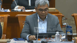 Ketua KPK Setyo Budiyanto saat apat kerja yang digelar oleh Komisi III DPR RI bersama KPK, Pusat Pelaporan dan Analisis Transaksi Keuangan (PPATK), dan Badan Narkotika Nasional (BNN) dengan agenda pembahasan Rencana Kerja Anggaran (RKA) dan Rencana Kerja Pemerintah (RKP) untuk tahun 2026, di kompleks parlemen, Senayan, Jakarta, Kamis, 10/7/2025. | YouTube TVR Parlemen