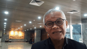 Politisi PDI Perjuangan Aria Bima di Kompleks Parlemen, Senayan, Jakarta, Senin, 7/7/2025 | Novia Suhari/Forum Keadilan