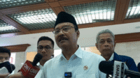 Menteri Sosial (Mensos) Saifullah Yusuf (Gus Ipul) di Kompleks Parlemen, Senayan, Jakarta, Senin, 7/7/2025 | Novia Suhari/Forum Keadilan