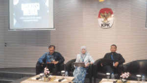 Diskusi media bertajuk “Menakar Dampak RUU KUHAP terhadap Pemberantasan Korupsi”, di Gedung Merah Putih KPK, Jakarta, Selasa, 22/7/2025 | Muhammad Reza/Forum Keadilan