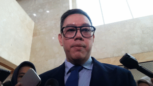 Wakil Ketua Komisi I DPR RI dari Fraksi Golkar Dave Laksono di Kompleks Parlemen, Senayan, Jakarta, Kamis, 24/7/2025 | Novia Suhari/Forum Keadilan