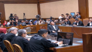Sekretaris Jenderal (Sekjen) PDI Perjuangan Hasto Kristiyanto di Pengadilan Tipikor, Jakarta Pusat, Jumat, 25/7/2025 | YouTube Pengadilan Negeri Jakarta Pusat