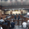 Sekjen PDI Perjuangan Hasto Kristiyanto saat membacakan duplik di Pengadilan Tipikor Jakarta Pusat, Jumat, 18/7/2025 | Syahrul Baihaqi/Forum Keadilan